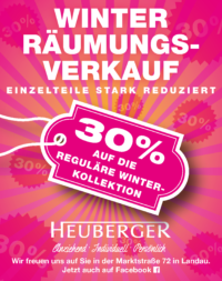 Winterräumungsverkauf 2017 Modehaus Heuberger Landau