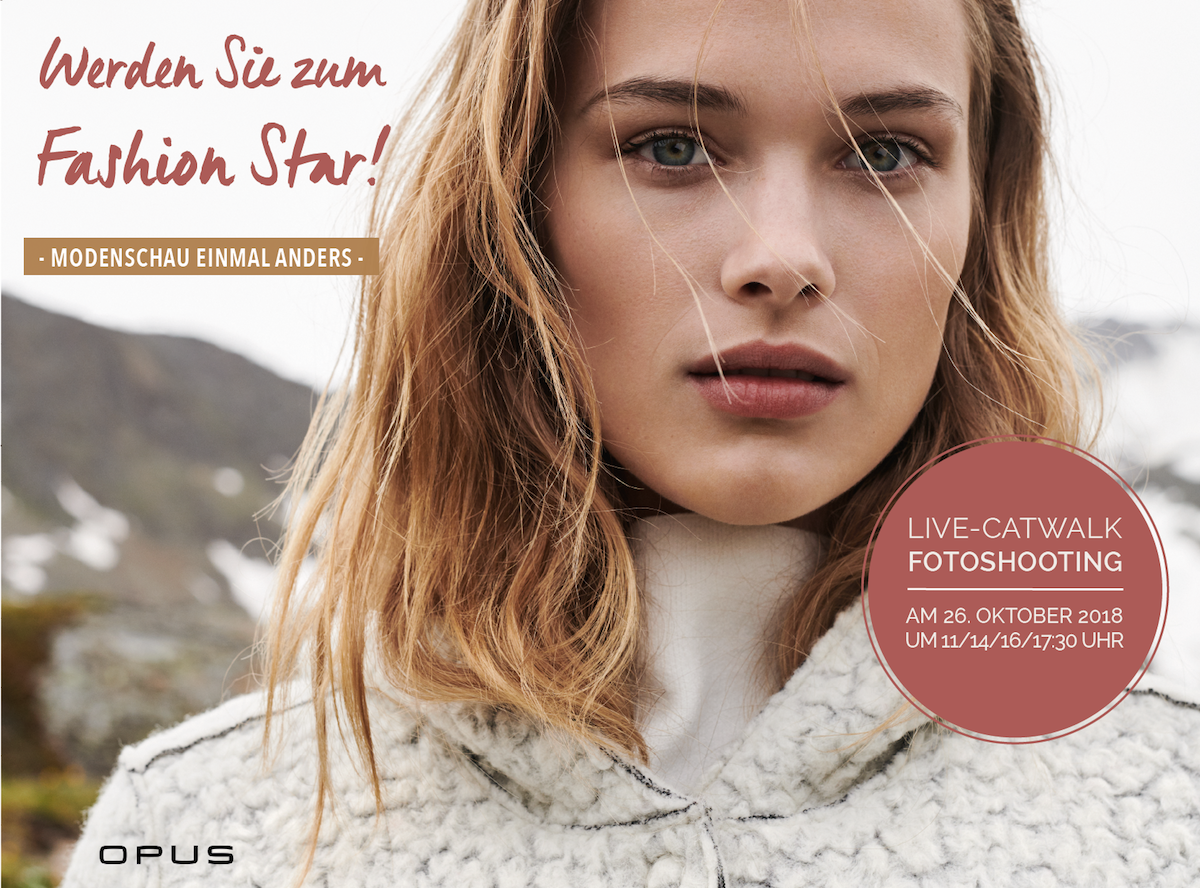 Modenschau mit Live Catwalk Fotoshooting bei Heuberger